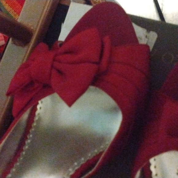 Michaelangelo women's red satin fabric heels sz 8.5 - Picture 11 of 17
